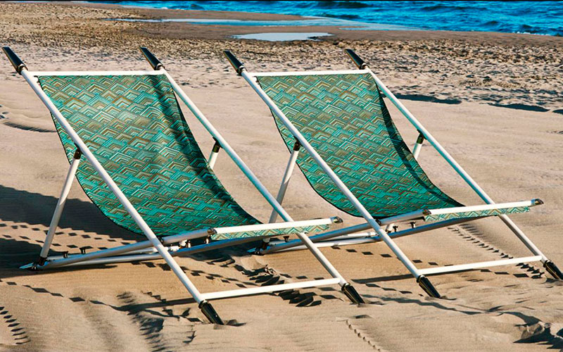 Фото 1 - Уличный пляжный стул Aydon зеленый 