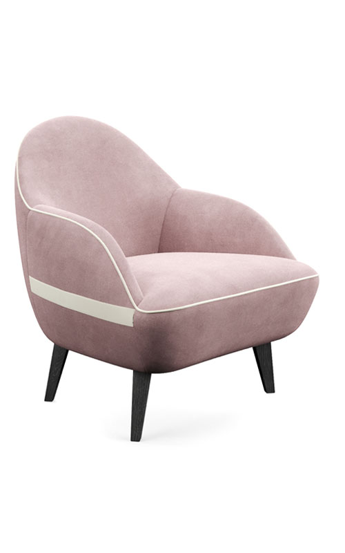Фото 2 - Кресло Soft & Plump розовое 