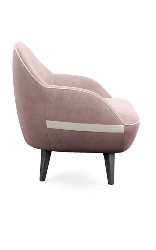 Фото 3 - Кресло Soft & Plump розовое 