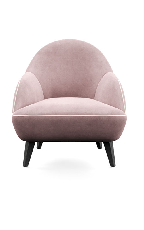 Фото 1 - Кресло Soft & Plump розовое 