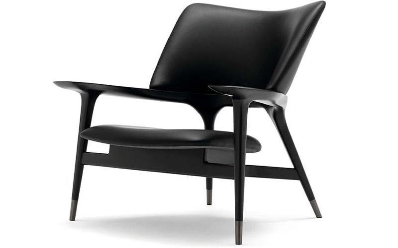 Фото 1 - Кресло Mirage деревянное черное 