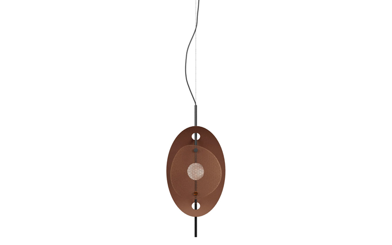 Фото 1 - Подвесной светильник Corolle коричневый 