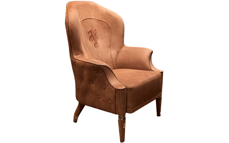 Фото 1 - Кресло Alice светло-коричневое 