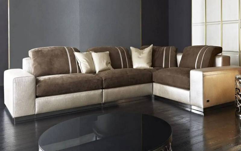 Фото 1 - Секционный диван Miami светло-коричневый 