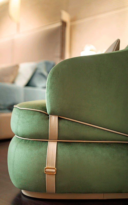 Фото 2 - Кресло Bloom зеленое 