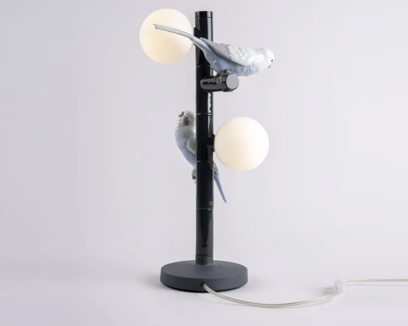 Фото 3 - Настольная лампа в виде попугая. Черный  (CE) 
